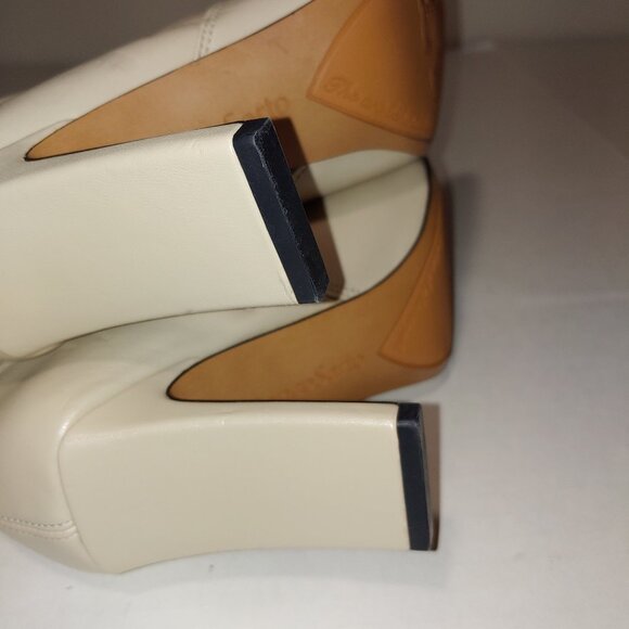 Franco Sarto Avana Mid Calf Boot Size 5.5 Cream - Picture 8 of 11